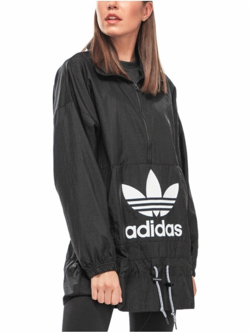 Adidas Originals Trefoil Oversized Windbreaker Jacket M